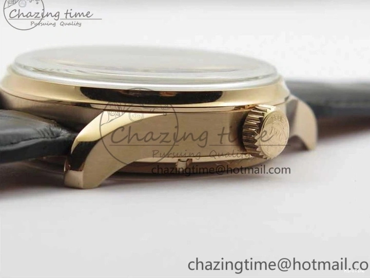 MIROTIME 0129 Elegant Portugieser Perpetual Calendar IW503302 RG V9F 1:1 Best Edition Gray Dial on Black Leather Strap A 7096